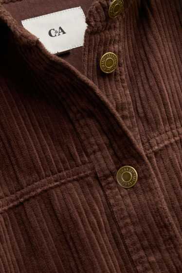 Donna - Blusa in velluto a coste - marrone