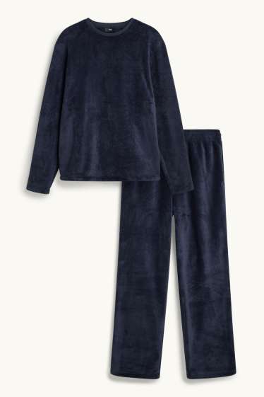 Hommes - Pyjama - bleu foncé