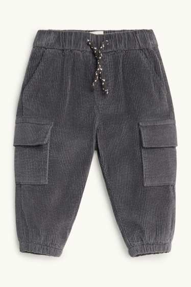 Baby Jungen - Baby-Thermo-Cargohose - dunkelgrau
