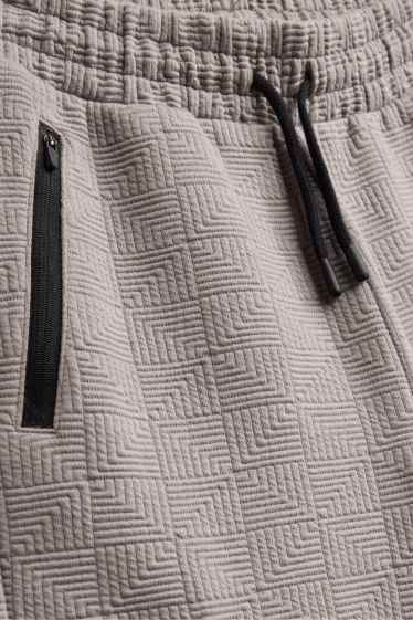 Enfants garçons - Pantalon de jogging cargo pour bébé - finition texturée - gris clair