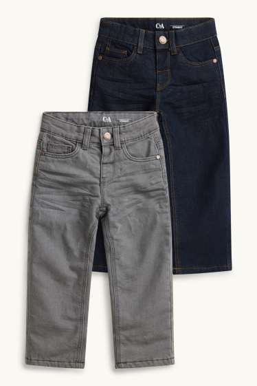 Children Boys - Straight jeans - thermal jeans - denim-dark blue