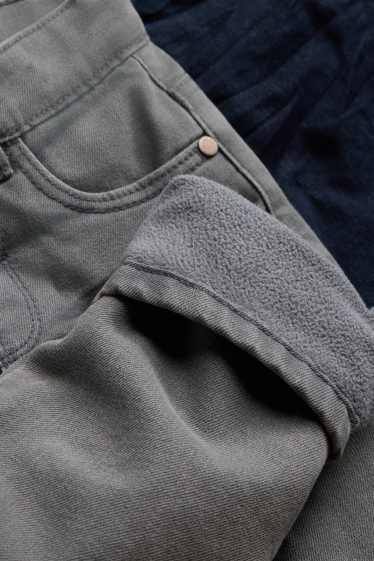 Children Boys - Straight jeans - thermal jeans - denim-dark blue