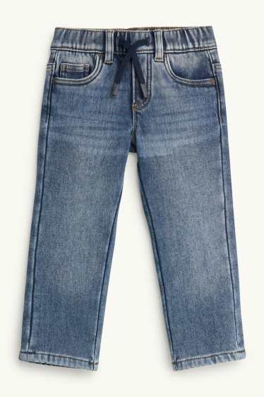 Kinderen: jongens - Straight jeans - thermojeans - jeansblauw