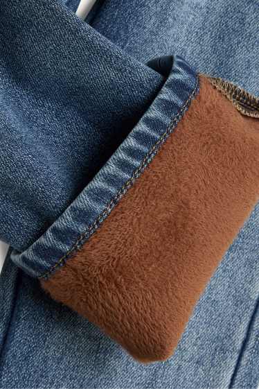 Kinderen: jongens - Straight jeans - thermojeans - jeansblauw