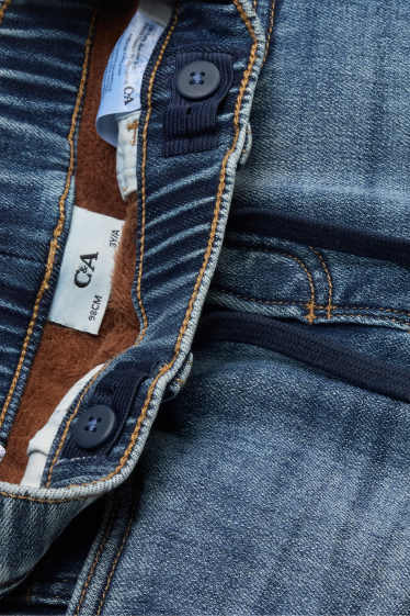 Kinderen: jongens - Straight jeans - thermojeans - jeansblauw