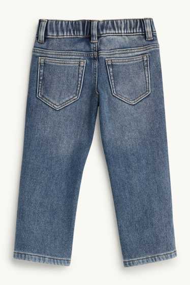 Kinderen: jongens - Straight jeans - thermojeans - jeansblauw