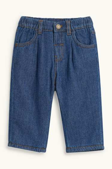 Bebeluși - băieți - Jeans bebeluși - jeans termoizolanți - denim-albastru