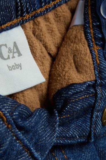 Bebeluși - băieți - Jeans bebeluși - jeans termoizolanți - denim-albastru