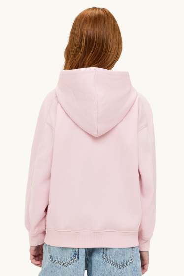 Enfants filles - Sweat à capuche - rose