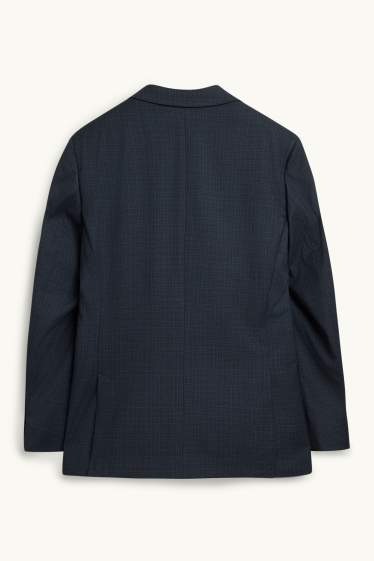 Hommes - Veste de costume - regular fit - extensible - bleu foncé