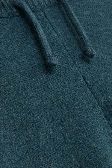 Neonati - Leggings in maglia per neonati - blu scuro-melange