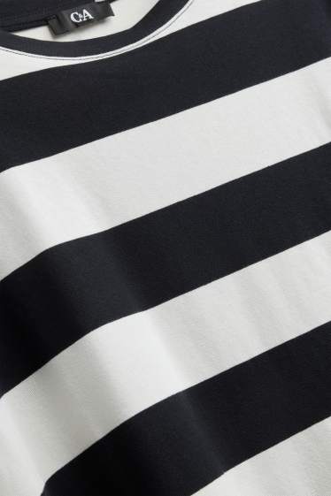 Dames - T-shirt - wit / zwart