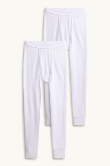 Men - Multipack of 2 - long johns - white
