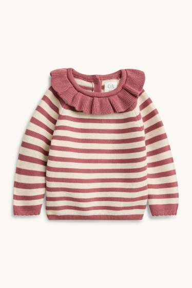 Neonate - Completo per neonate - 2 pezzi - rosa / beige