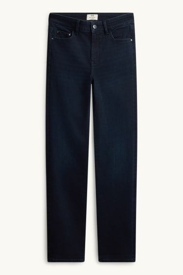 Dona - Slim Jeans - mid waist - texans modeladors - LYCRA® - texà blau fosc