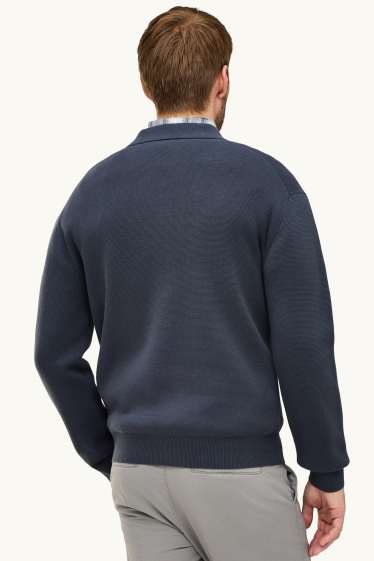 Heren - Trui - donkerblauw