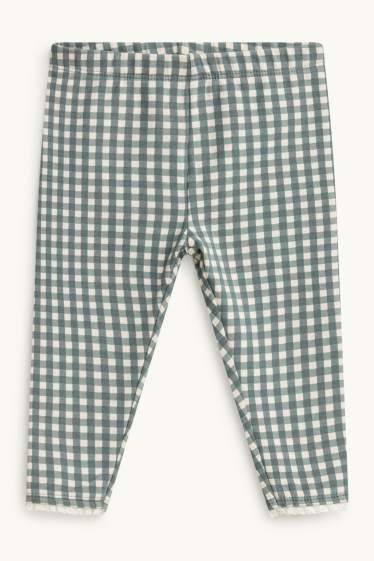 Miminka - dívky - Outfit pro miminka - 3dílný - tmavozelená / krémově bílá