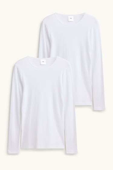 Uomo - Confezione da 2 - maglia intima - bianco neve
