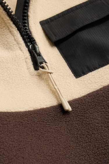 Enfants garçons - Pull en polaire - beige / marron