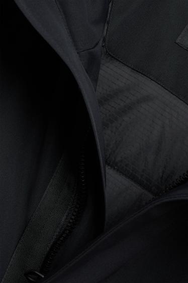 Men - Parka with hood - lined - black