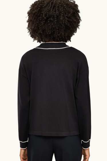 Damen - Strickjacke - schwarz