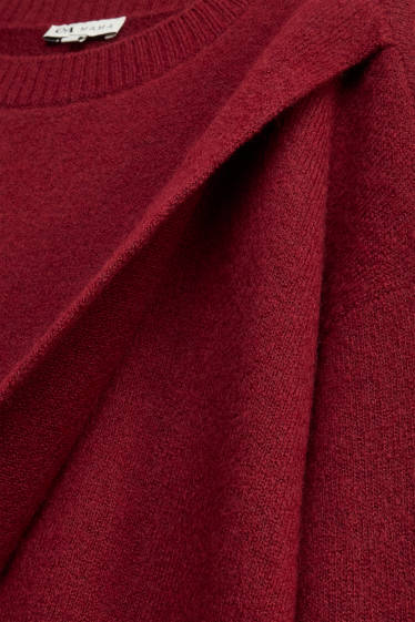 Donna - Maglione per allattamento - bordeaux
