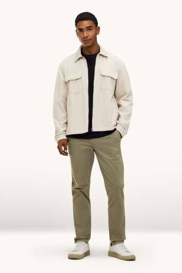 Bărbați - Chino - slim fit - kaki