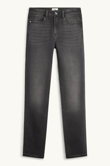 Femmes - Slim jean - mid waist - jean gris foncé