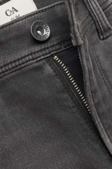Femmes - Slim jean - mid waist - jean gris foncé