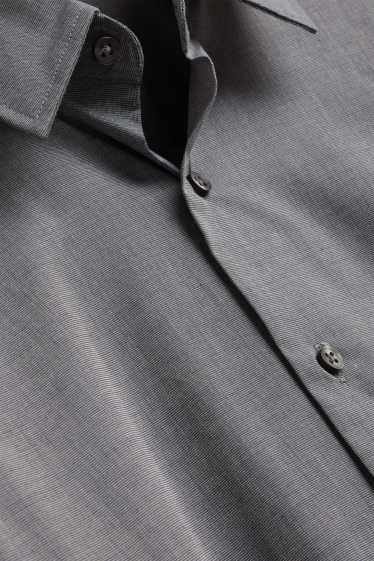 Herren - Businesshemd - Regular Fit - Kent - bügelleicht - grau