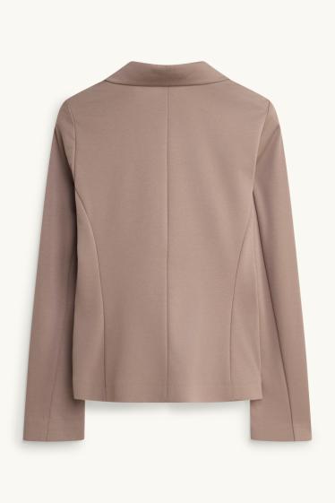 Femmes - Blazer de bureau - cintré - taupe
