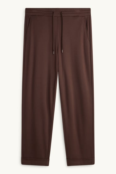 Femei - Pantaloni de trening - maro închis