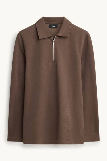 Men - Sweatshirt - brown
