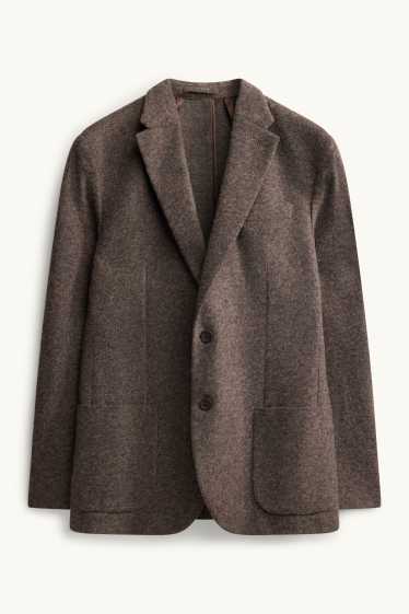 Hommes - Veste de costume - regular fit - marron