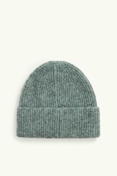 Dona - Gorro - acanalat - verd jaspiat