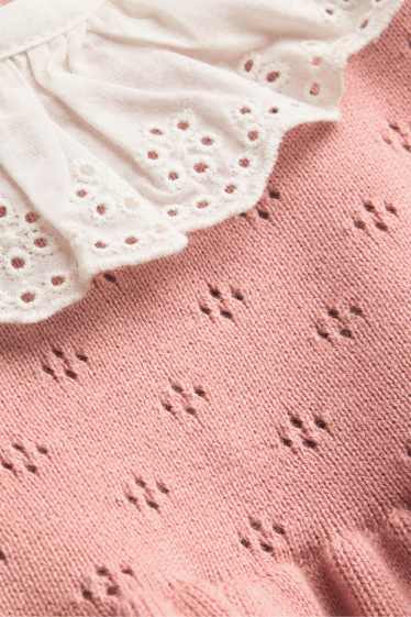 Neonate - Vestito in maglia neonate - rosa pallido
