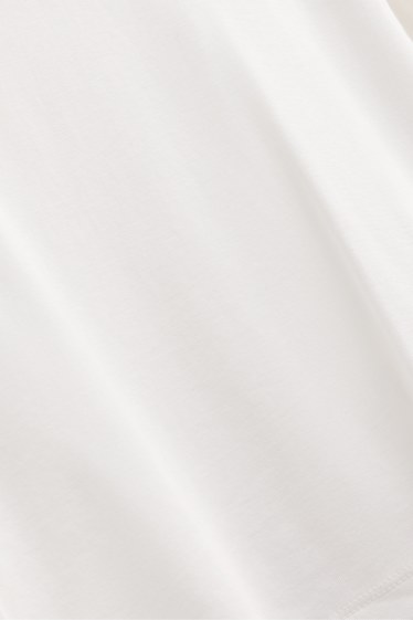 Femmes - Haut à manches longues - slim fit - blanc pur