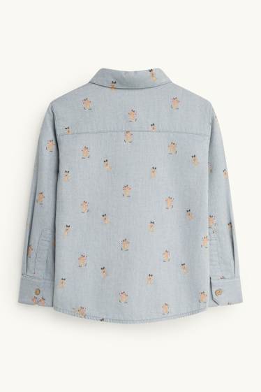 Bambini - Renna - camicia natalizia - grigio chiaro