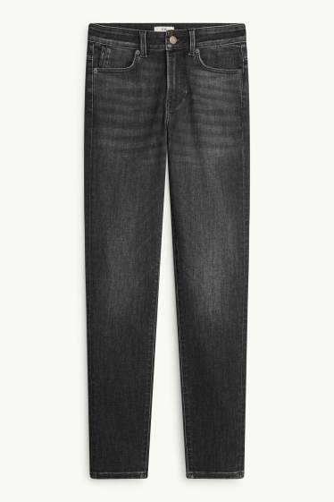 Femei - Skinny jeans - talie medie - jeans modelatori - LYCRA® ADAPTIV Fiber - denim-gri închis