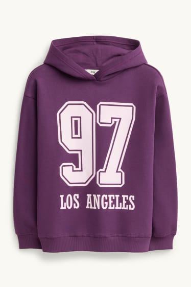 Kinder Mädchen - Los Angeles - Set - Hoodie und Jogginghose - 2 teilig - lila