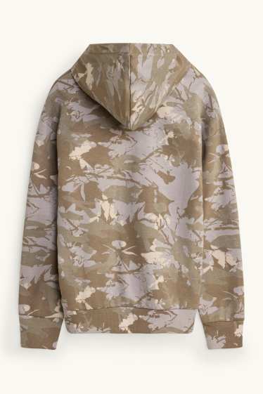 Kinder Buben - Hoodie - gemustert - camouflage