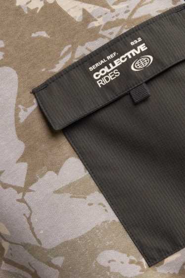 Kinder Buben - Hoodie - gemustert - camouflage