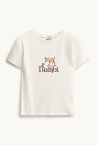 Dames - T-shirt - crème wit