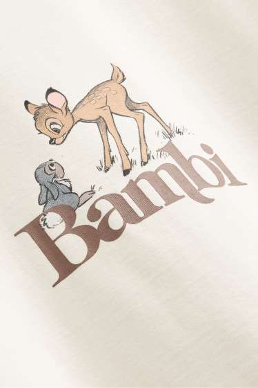 Dames - T-shirt - crème wit