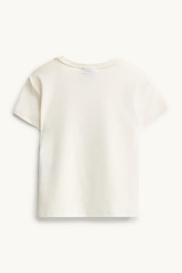Dames - T-shirt - crème wit