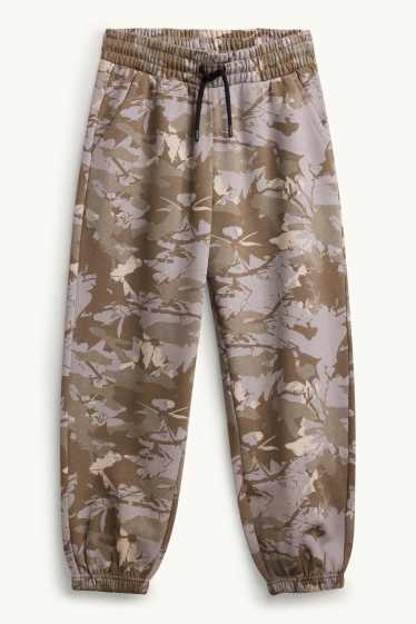 Kinderen: jongens - Joggingbroek - met patroon - camouflage
