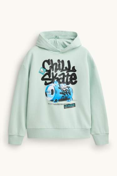 Children Boys - Skate - hoodie - mint green