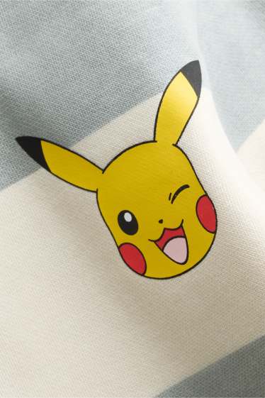 Nen - Pokémon - dessuadora - de ratlles - blau clar