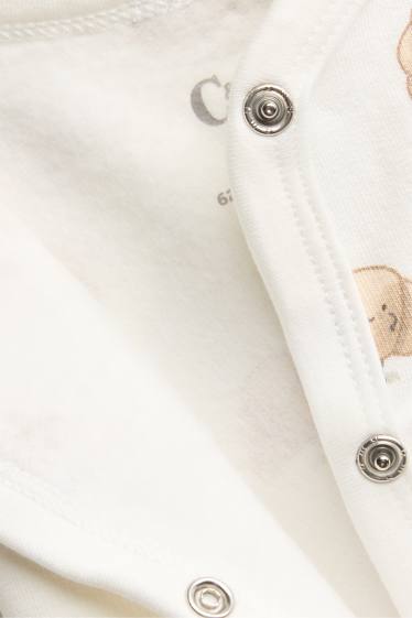 Baby Girls - Croissant - baby sleepsuit - brown / cremewhite