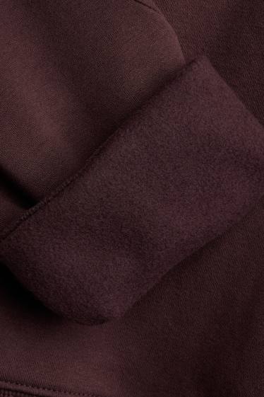 Women - Oversized sweatshirt - bordeaux